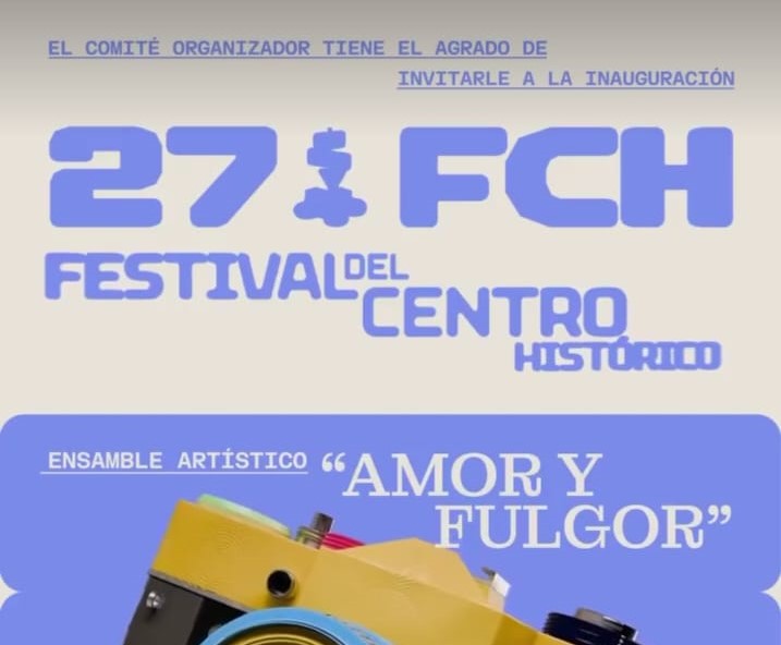 El Ministerio de Cultura y Deportes anuncia la 27 edición del Festival del Centro Histórico, que se realizará del 3 al 12 de octubre. / Foto: MCD.