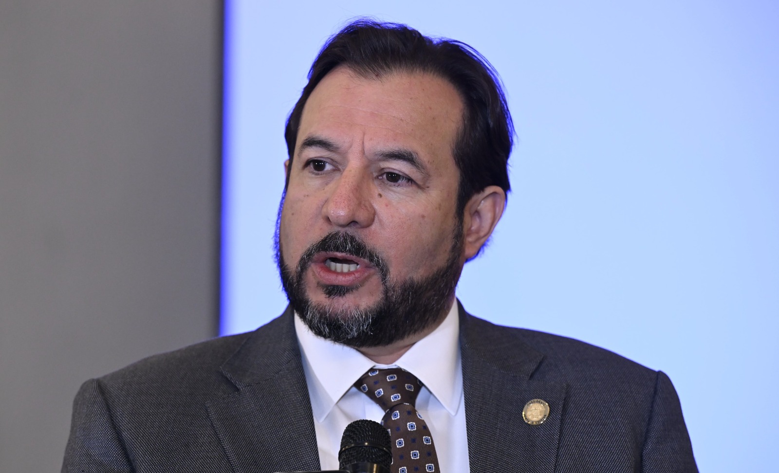 Presidente del IGSS abordó los índices de empresas incluidas en la Seguridad Social. / Foto: Álvaro Interiano.