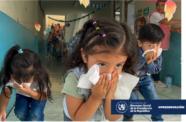 Más de 2 mil niñas y niños de los CAI participaron en simulacro