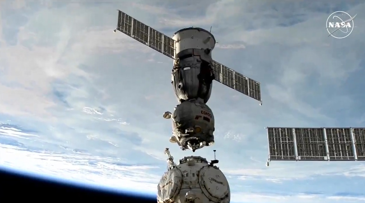 Soyuz MS 25 retorna a la Tierra. / Foto: NASA Blogs.
