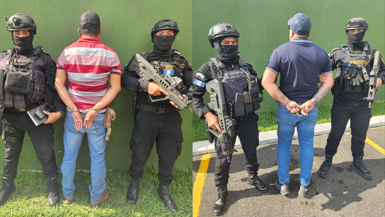 Capturan en zona 18 a dos personas con fines de extradición a EE. UU. por narcotráfico