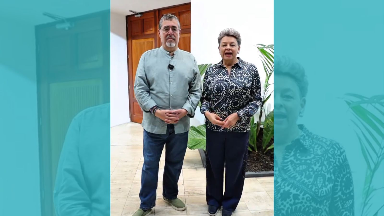 Presidente Arévalo y primera dama saludan a la comunidad con discapacidad auditiva