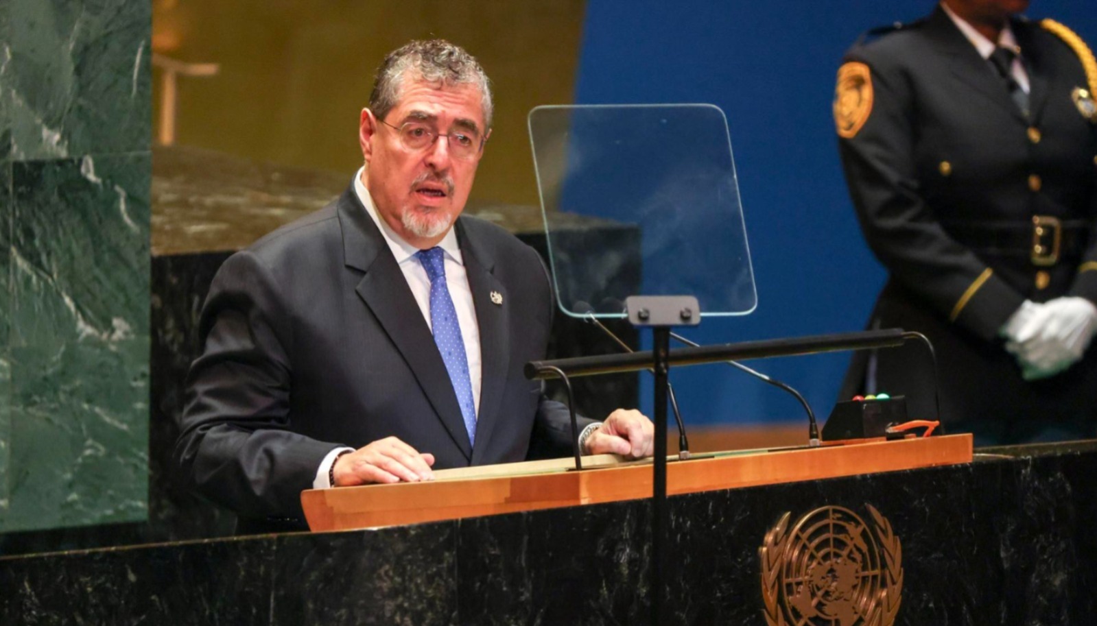 Presidente Arévalo durante el 79 periodo de sesiones de la Asamblea General de las Naciones Unidas. /Foto: EFE.
