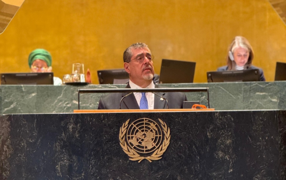 Presidente Arévalo durante el 79 periodo de sesiones de la Asamblea General de las Naciones Unidas. /Foto: Gobierno de Guatemala.