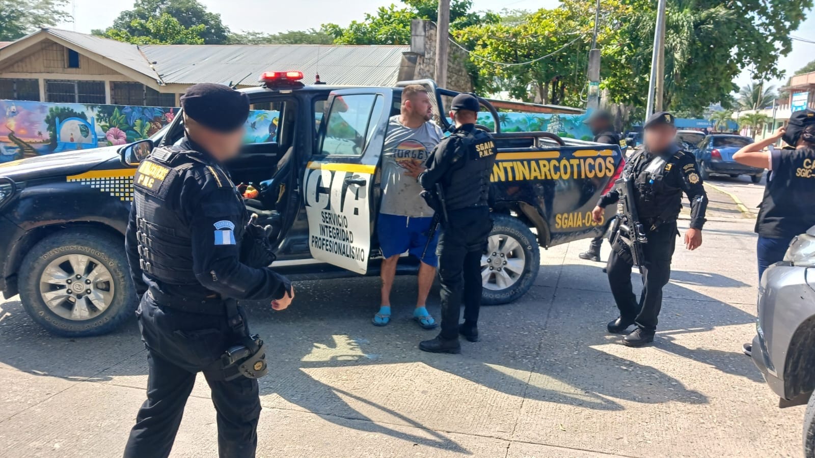 Capturados con fines de extradición en Guatemala durante este año asciende a 21. / Foto: PNC.