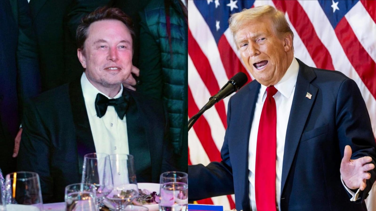 Elon Musk (izquierda) y Donald Trump (derecha). / Foto: EFE.