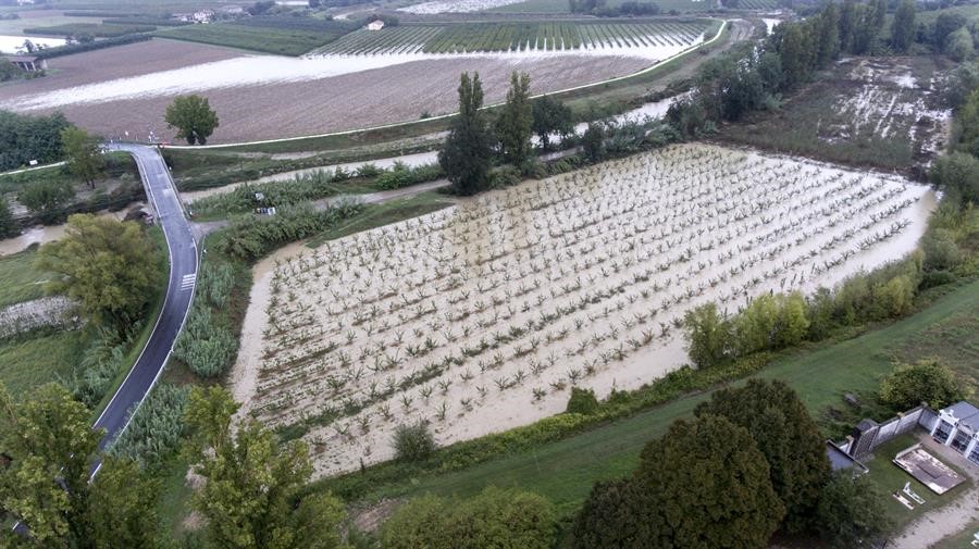 Graves inundaciones en la región italiana de Emilia Romaña por el paso del ciclón Boris