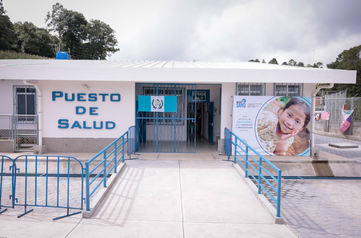 Puesto de Salud ubicado en la aldea Chugüexá II, Chichicastenango. / Foto: Noé Pérez.