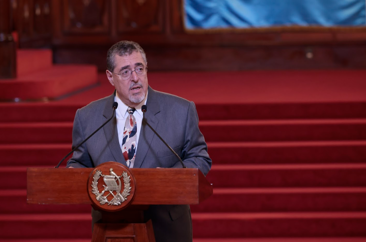Presidente Bernardo Arévalo continúa manifestando apoyo a la democracia sobre los asuntos de Venezuela. / Foto: Noé Pérez.