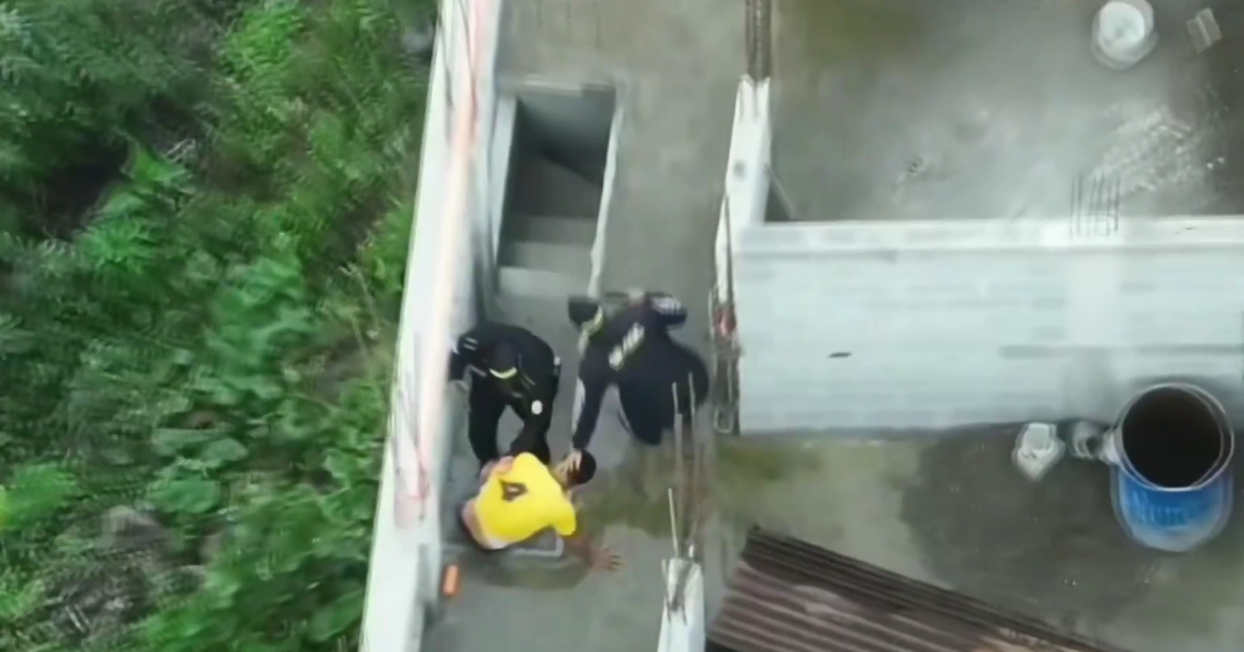 La PNC logró la captura de un presunto violador gracias al apoyo de un dron.