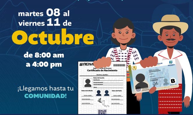 Primer día de la jornada móvil de servicios integrados en Palestina de los Altos, Quetzaltenango