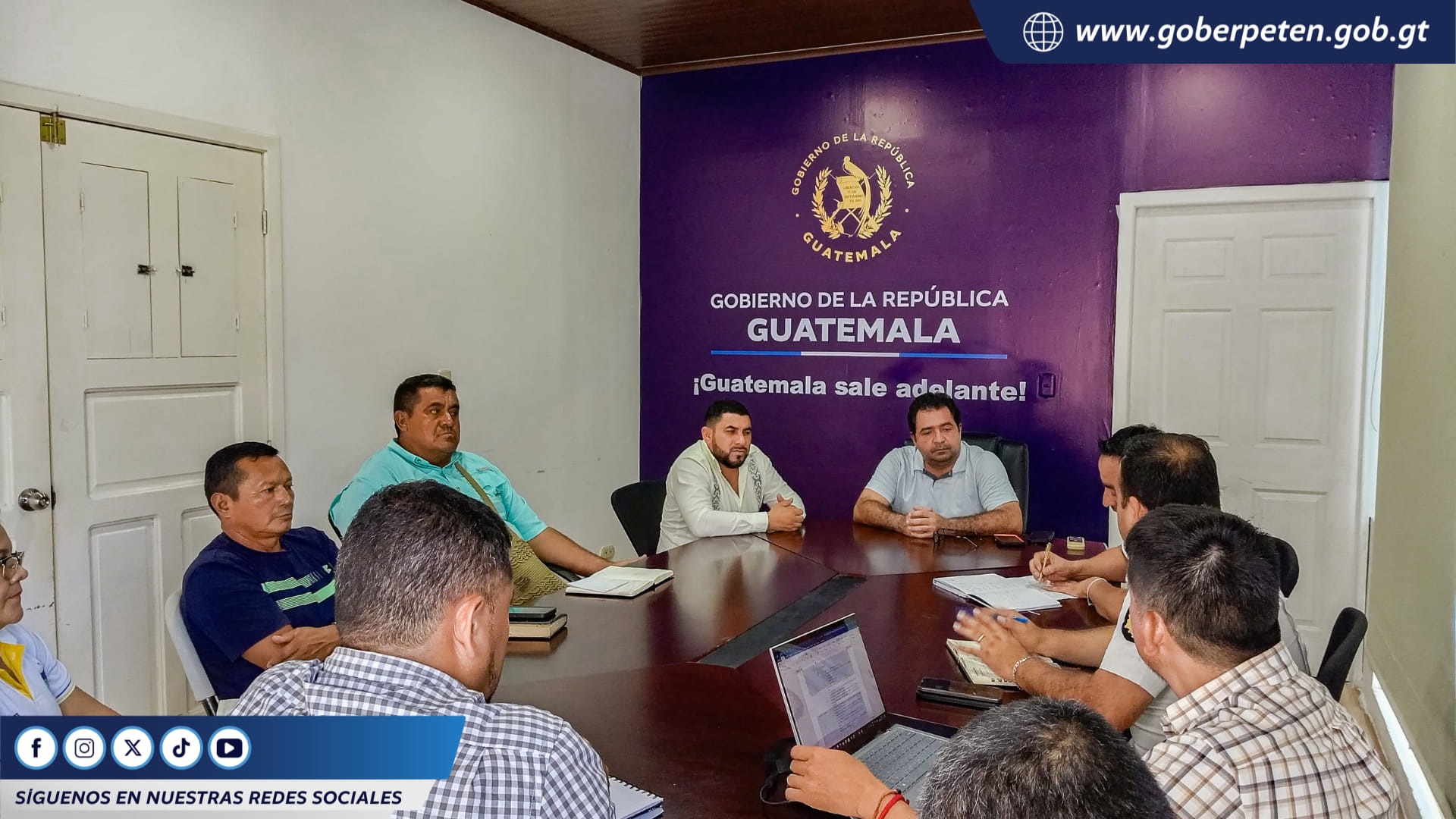 Reunión de la mesa de seguridad en Petén para fortalecer acciones de búsqueda y rescate