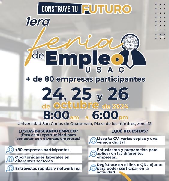 Anuncian primera feria del empleo en la Universidad de San Carlos