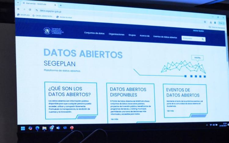 Conoce el portal de datos abiertos de Segeplan