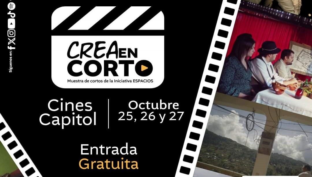 El Ministerio de Cultura y Deportes te invita a asistir a las proyecciones y talleres de cine en Crea en Corto, en el Centro Comercial Capitol. / Foto: MCD.