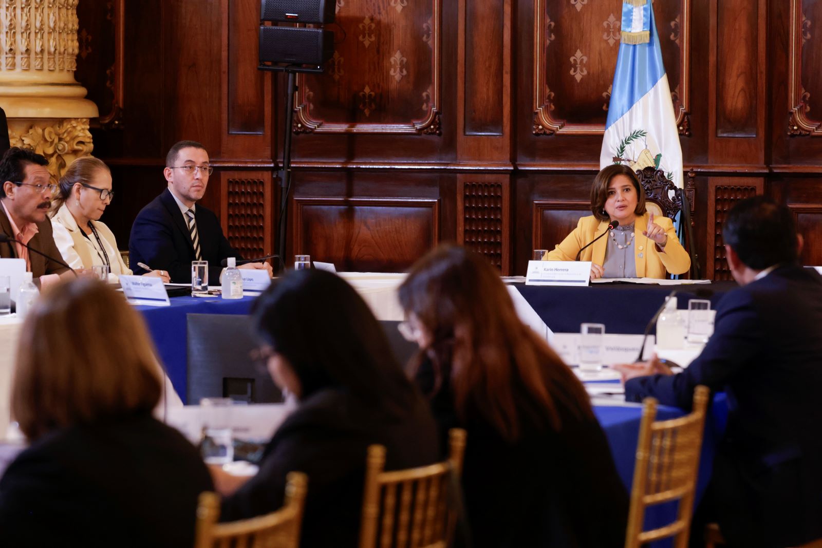 La vicepresidenta Karin Herrera preside reunión de Conasan en la que se aprobó el Plan Interinstitucional para el Abordaje Municipal de la Desnutrición Aguda.