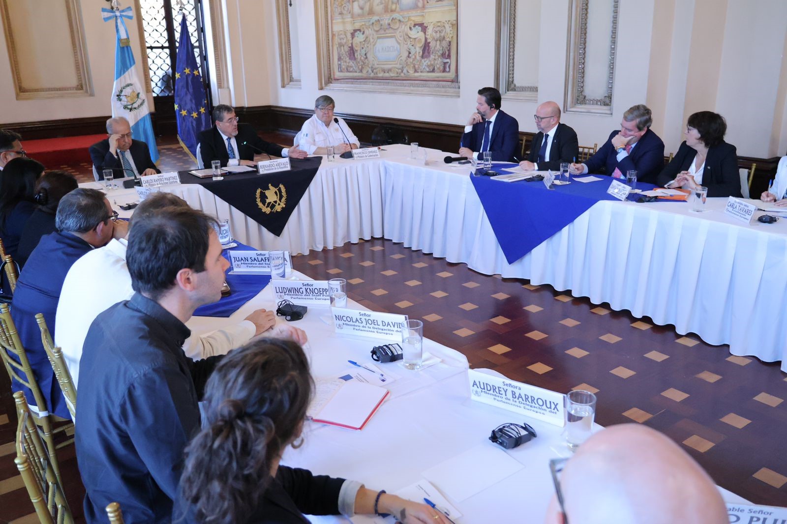 Presidente Arévalo se reúne con eurodiputados