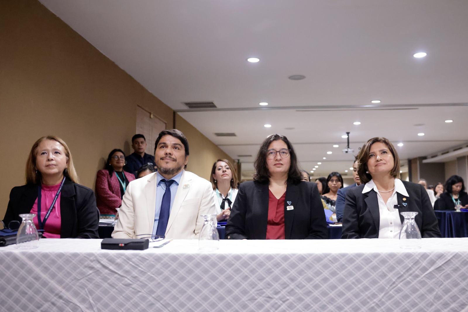 La presidenta en funciones participó en el foro sobre prevencion de la violencia sexual. /Foto: Dickéns Zamora.