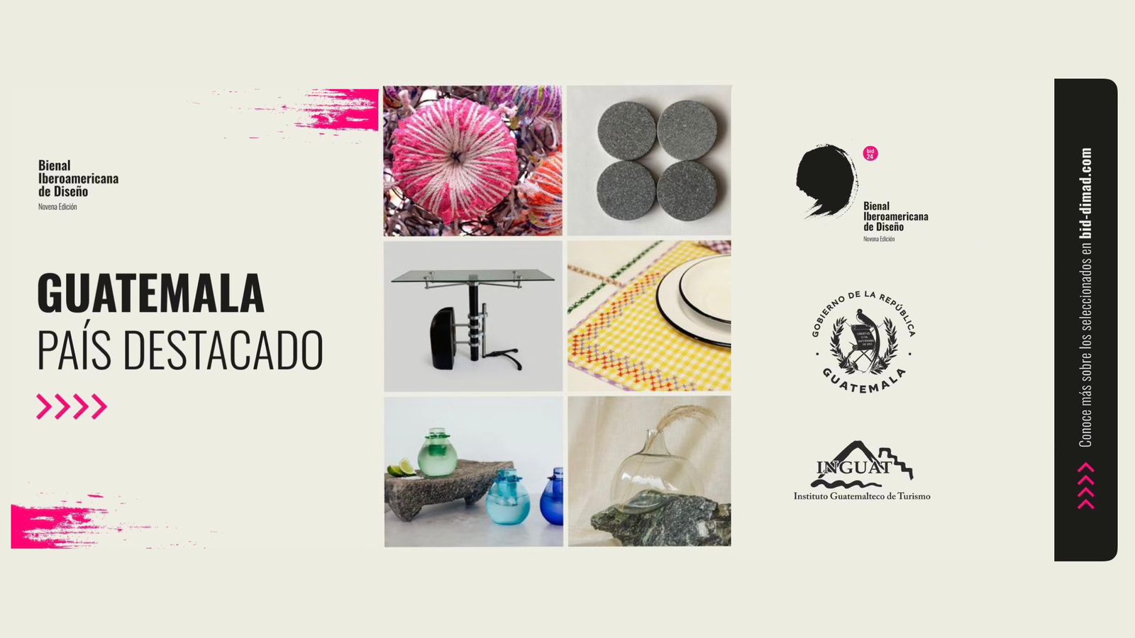 Guatemala es país destacado en la Bienal Iberoamericana de Diseño. /Foto: BID24.
