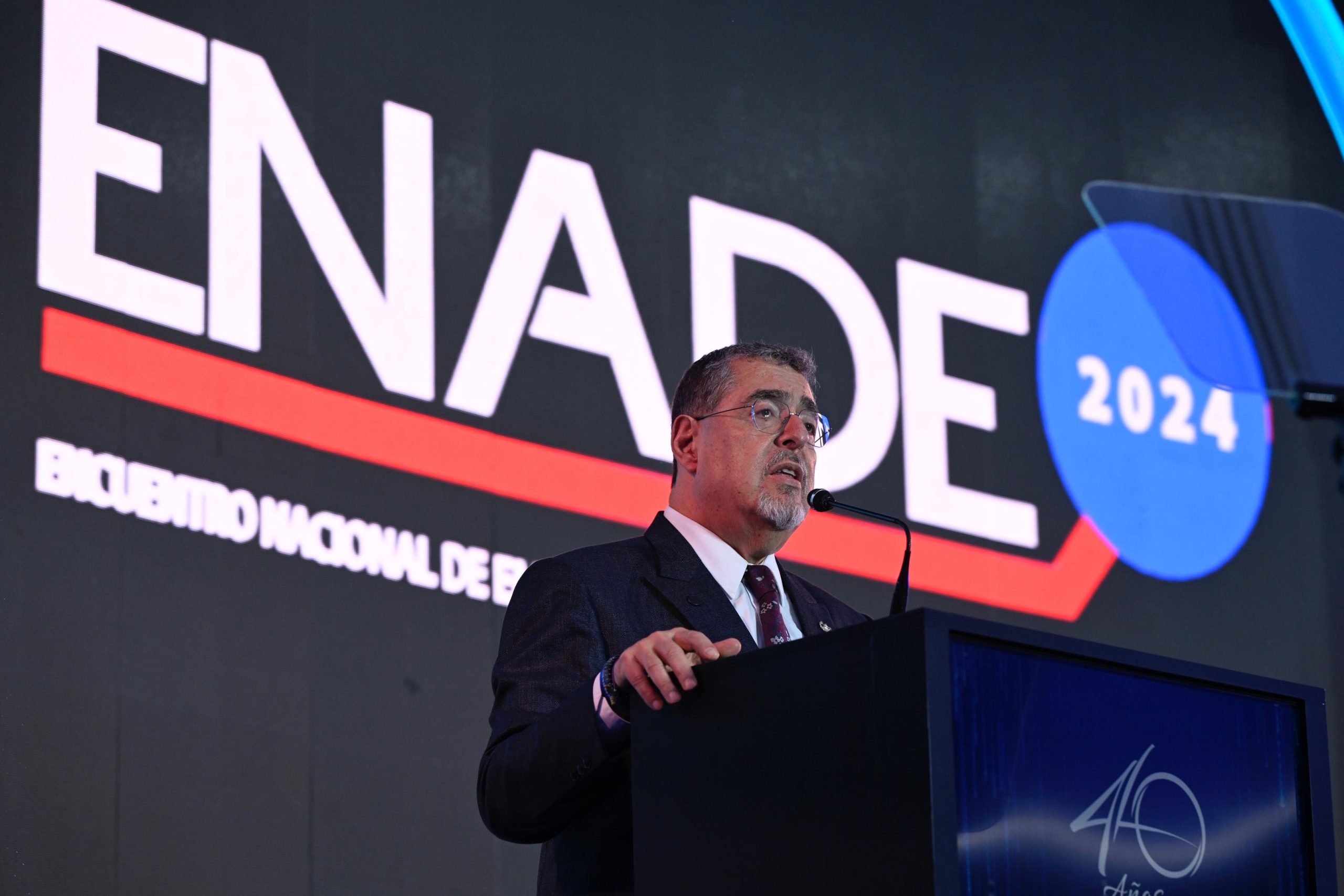 Presidente Arévalo insta a la colaboración para el desarrollo. / Foto: Byron de la Cruz.