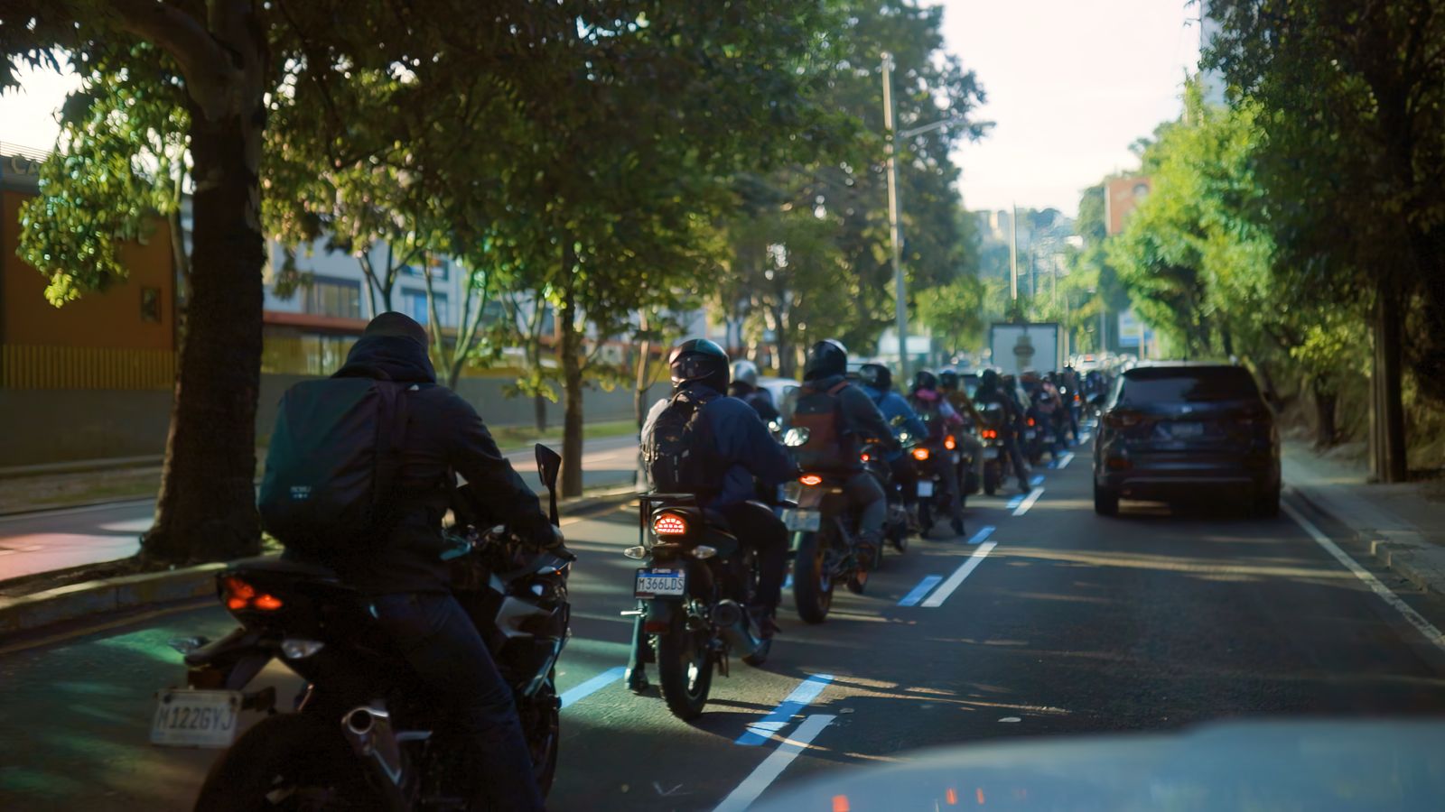 Motovía en calzada La Paz. / Foto: Municipalidad de Guatemala.