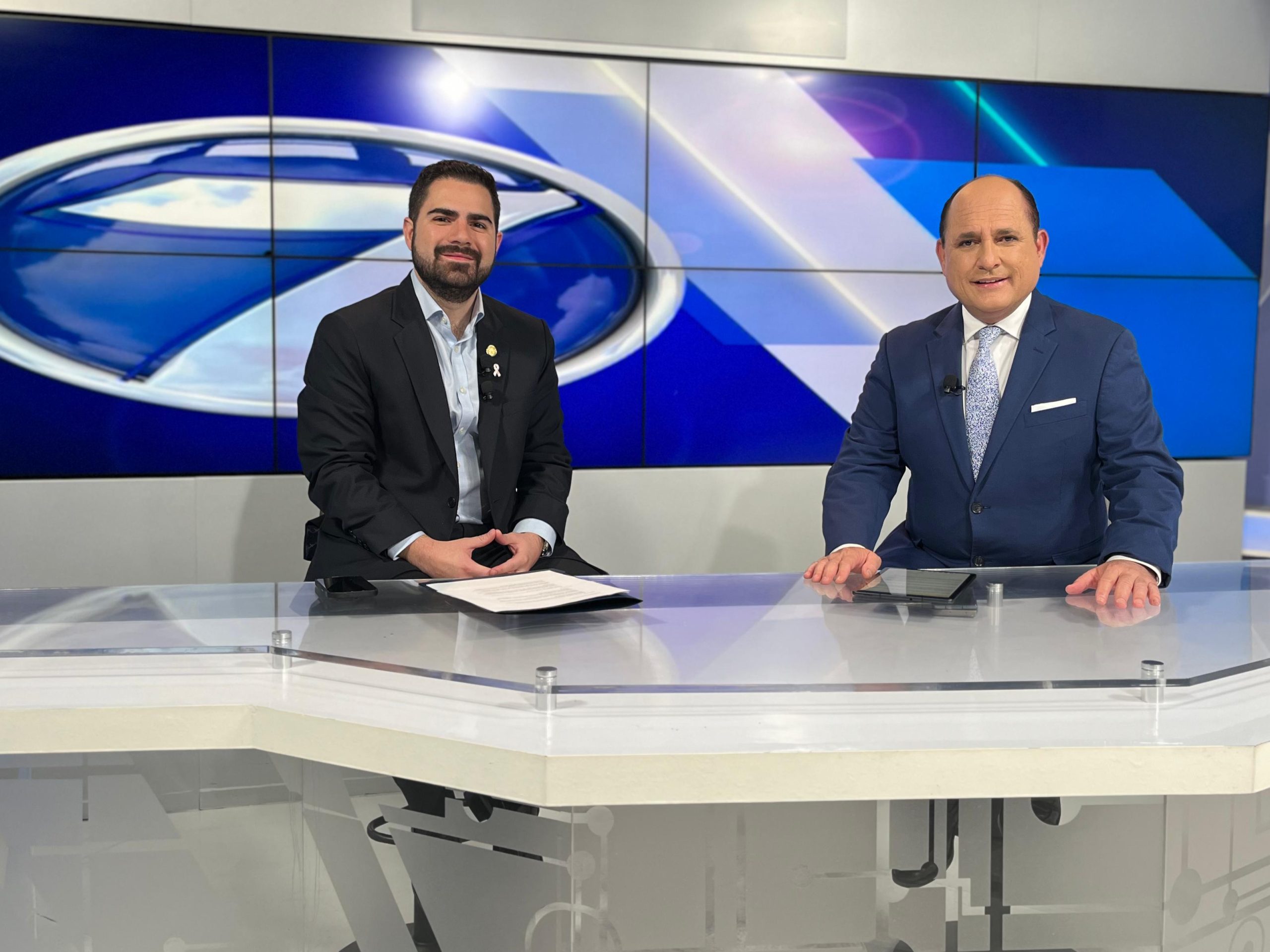 Secretario de Comunicación en entrevista en Noti7. / Foto SCSP