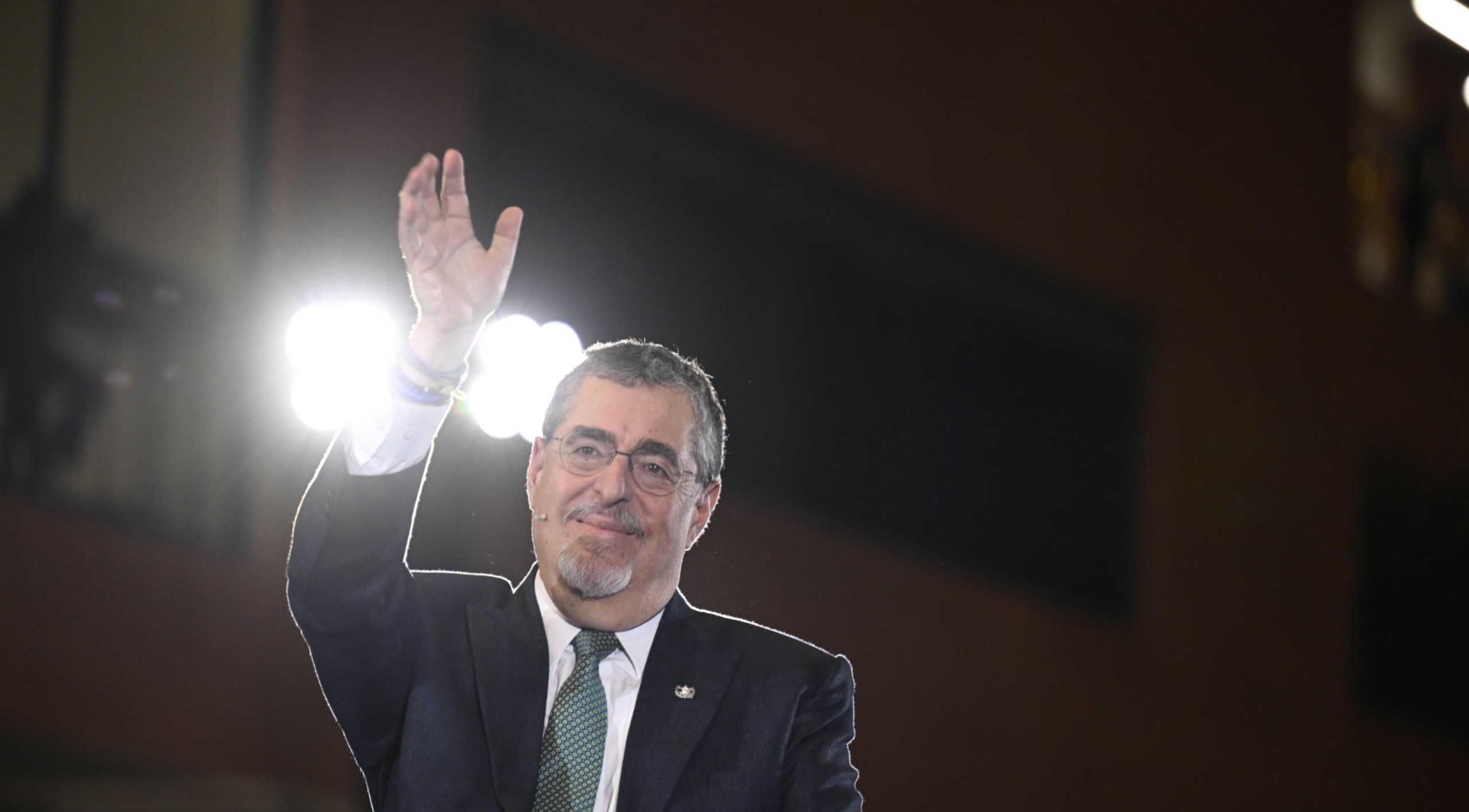 Presidente Arévalo reitera su postura a favor de la gestión con transparencia. / Foto: Álvaro Interiano.