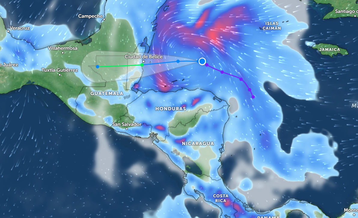 La depresión tropical 15 podría provocar lluvias en Guatemala durante el fin de semana.