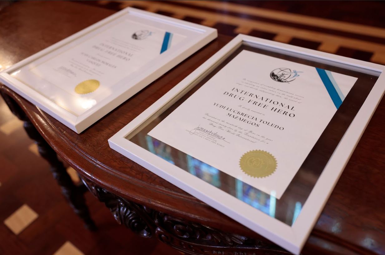 SECCATID recibe reconocimiento internacional por su labor en prevención de drogas
