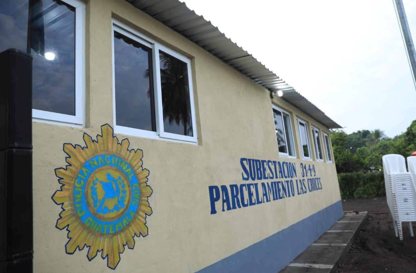Inauguran sedes policiales en Escuintla para fortalecer la seguridad en el país