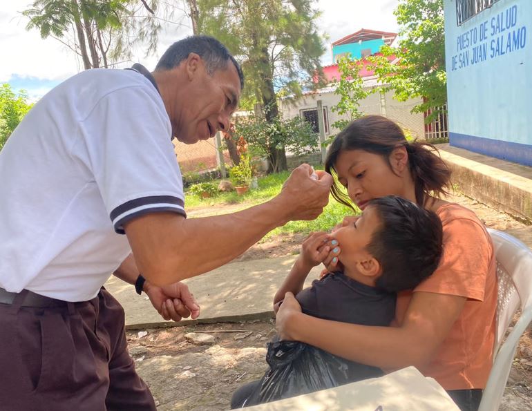 Más de 28 mil niños vacunados contra el sarampión en Jalapa