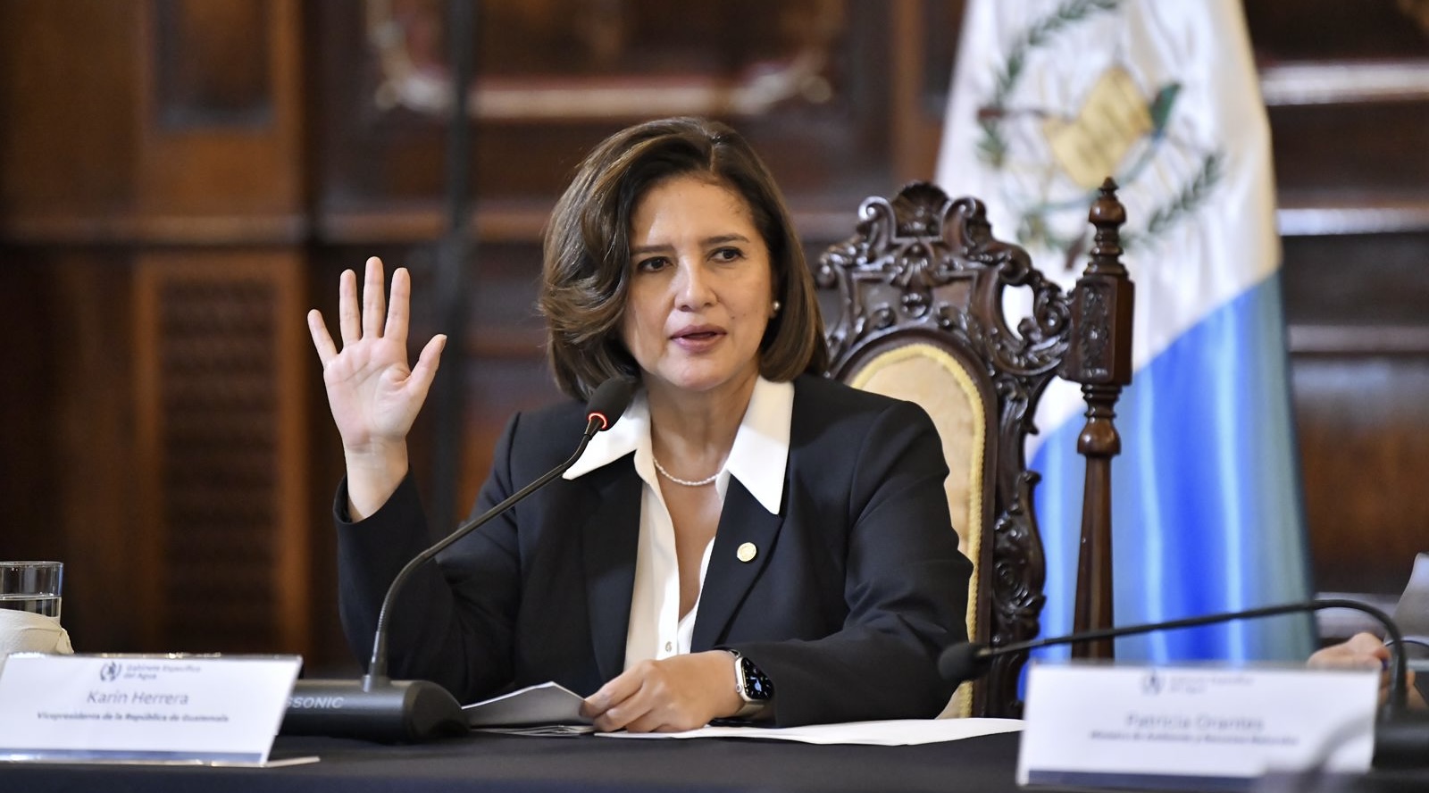 La vicepresidenta Herrera cumplirá con una amplia agenda de trabajo durante esta semana. /Foto: Alex Jacinto.
