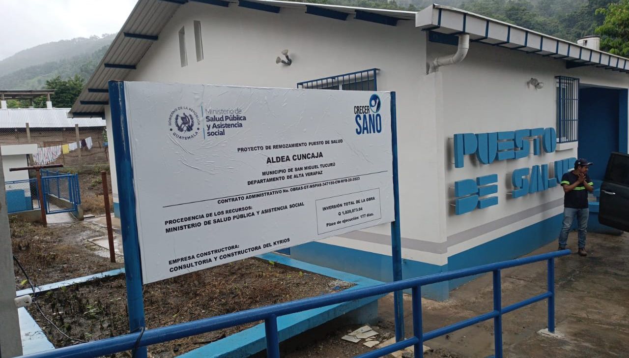Mejoramiento de puestos de Salud en Alta Verapaz beneficia a 4 mil 300 personas