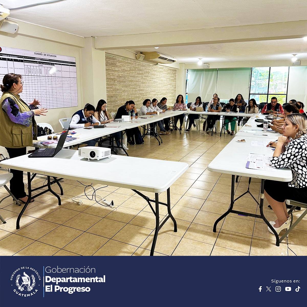 Integrantes de la RED VET de El Progreso dan seguimiento a las acciones de prevención