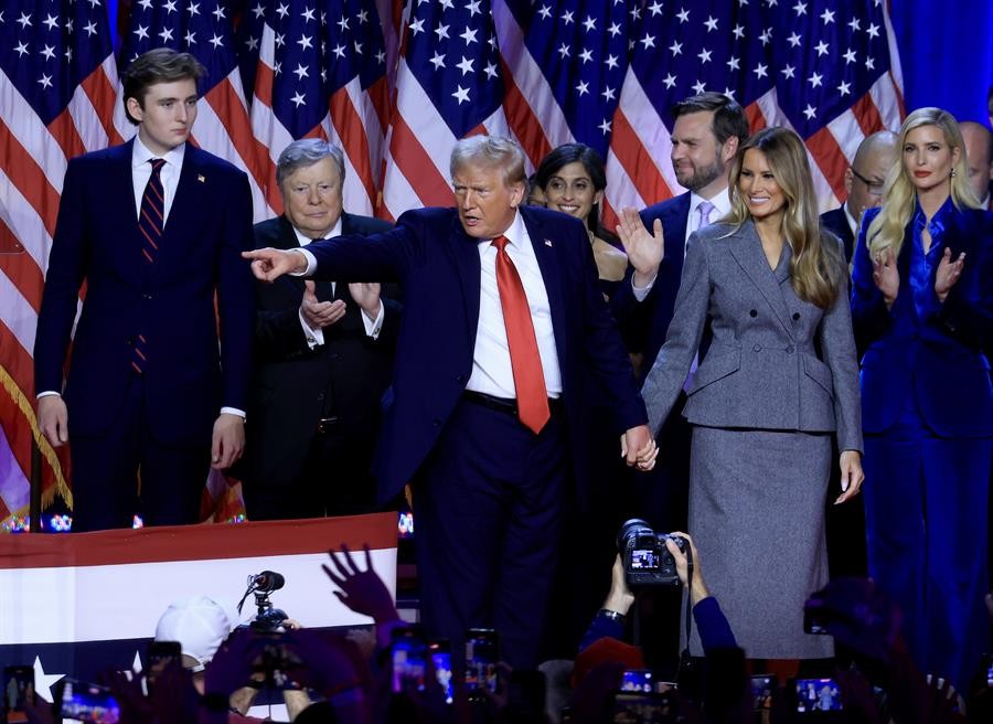 Donald Trump, ganador de comicios presidenciales en Estados Unidos. / Foto: EFE.