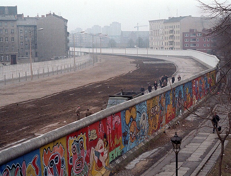 Muro de Berlín, derribado hace 35 años. / Foto: Wikipedia.