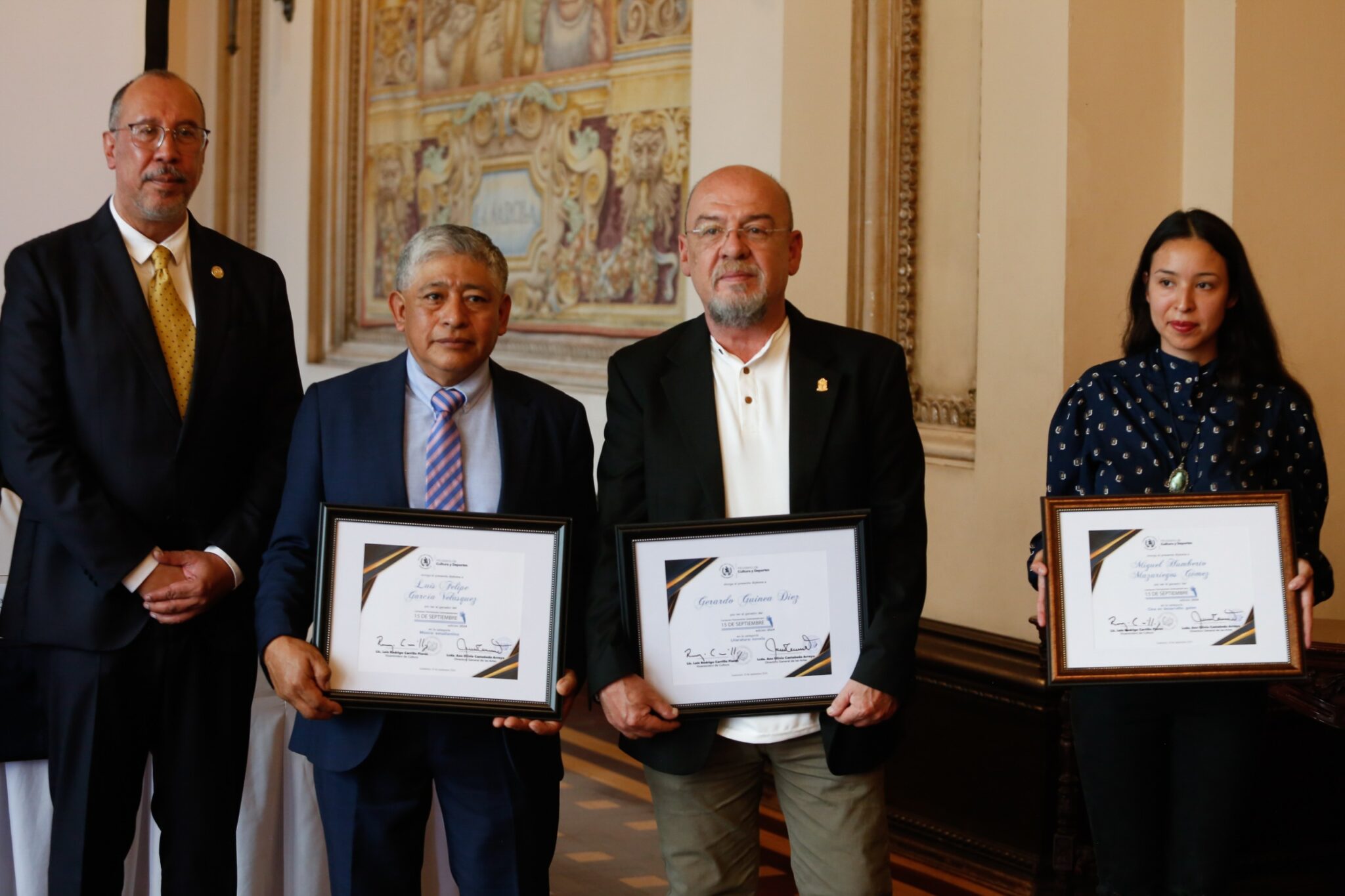 Premian a artistas ganadores del Certamen Permanente Centroamericano “15 de septiembre”