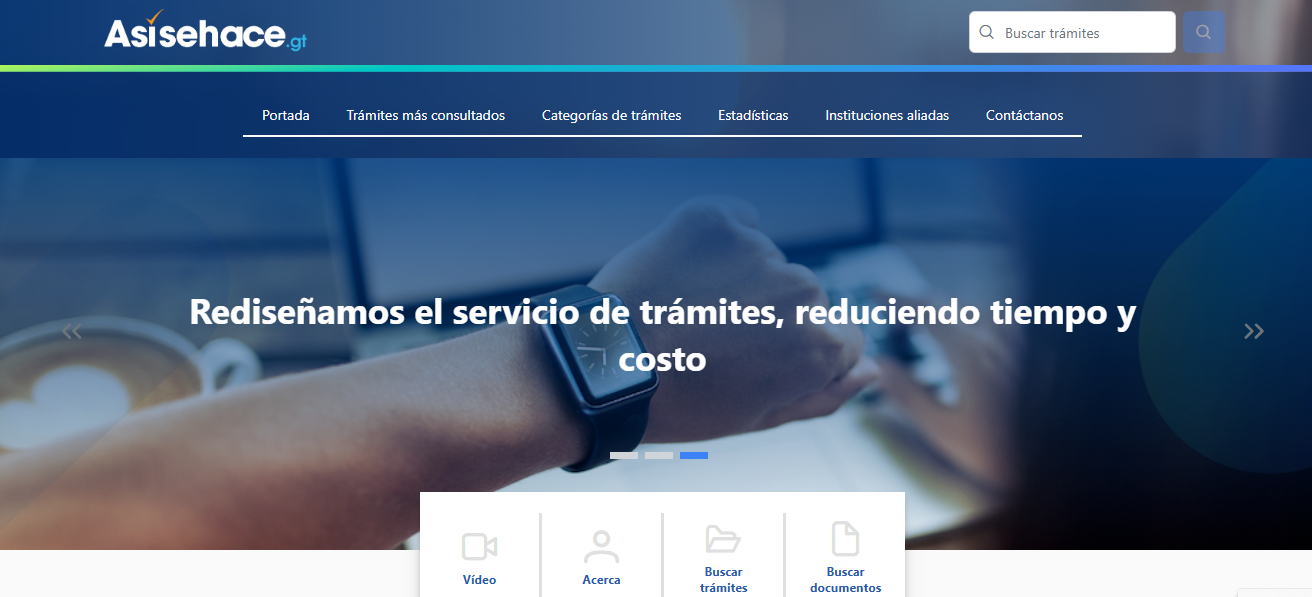 Página Asísehace.gt facilita más de mil trámites gubernamentales y privados