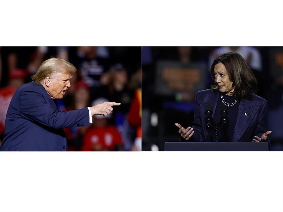 Trump y Harris se disputan la presidencia de Estados Unidos en unos comicios polarizados. / Foto: EFE.