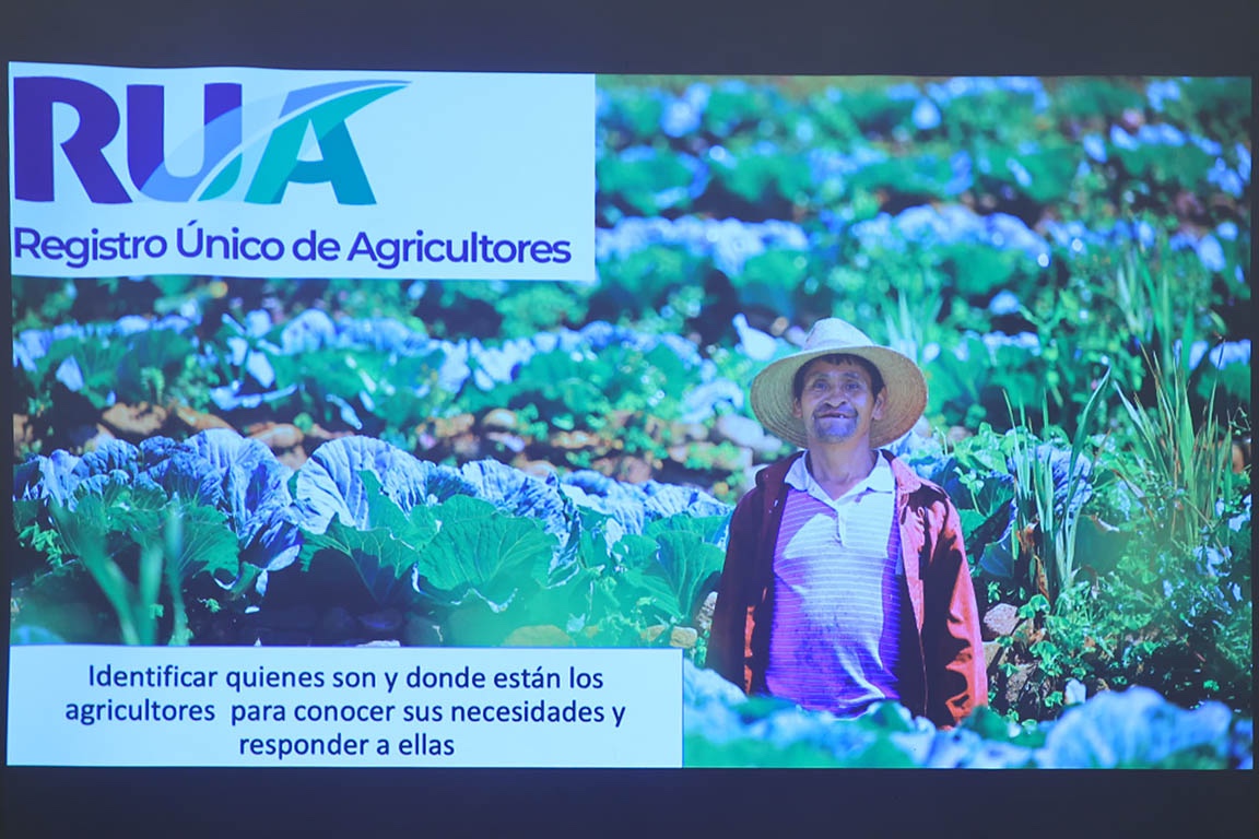Con el RUA, el Gobierno reafirma su compromiso con la seguridad alimentaria. / Foto: MAGA