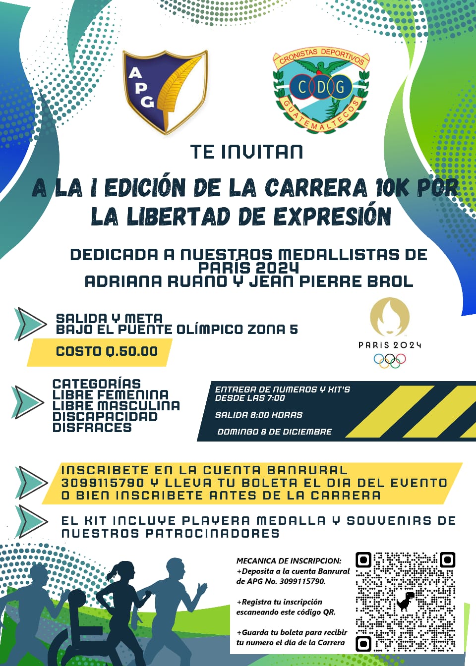 Anuncian I Carrera por la Libertad de Expresión APG- CDG