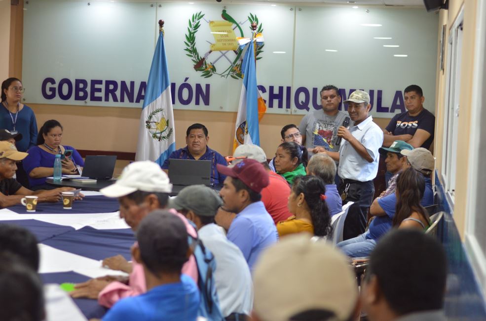 Buscan fortalecer proyectos rurales por medio de la Mesa de Asuntos Rurales de Chiquimula