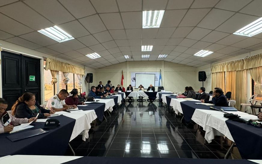 Desarrollan reunión de la mesa multisectorial de seguridad en Totonicapán