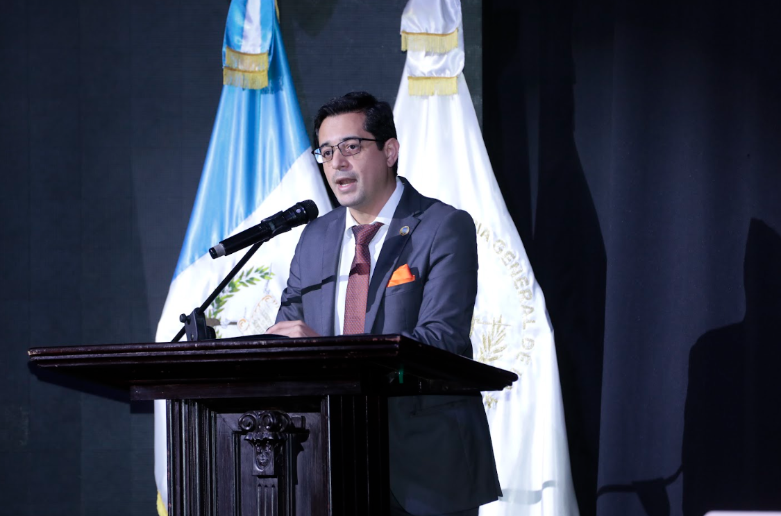 Secretario Juan Gerardo Guerrero Garnica en la presentación del protocolo. / Foto: Daniel Ordóñez.
