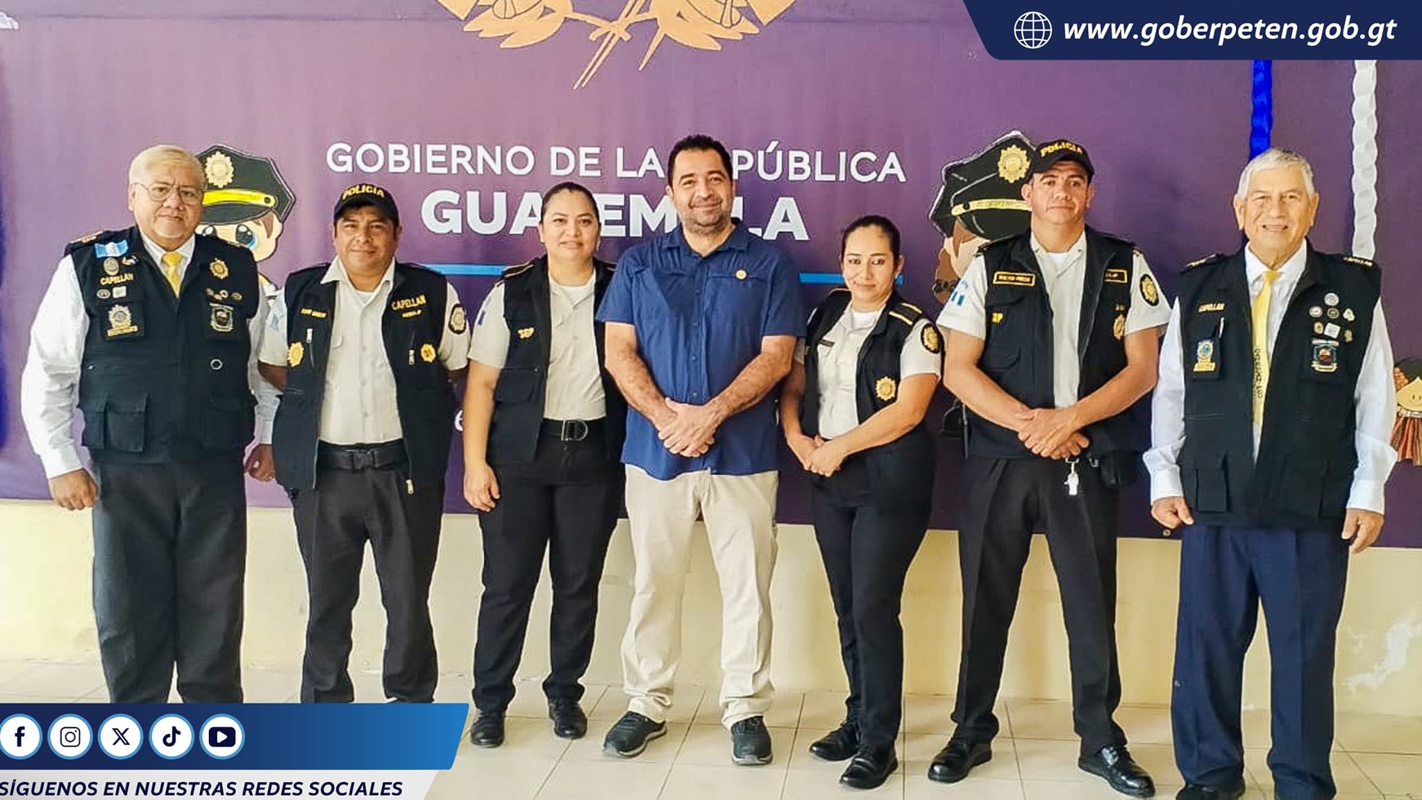 Generación de Héroes, un acto de solidaridad con las familias del personal policial de Petén