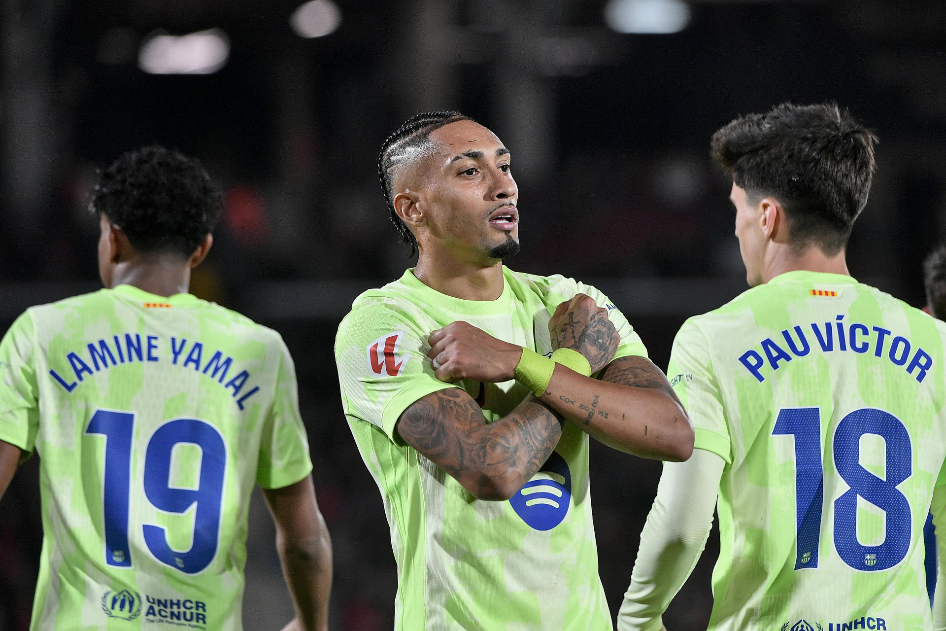 Barcelona golea al Mallorca en la Liga Española.