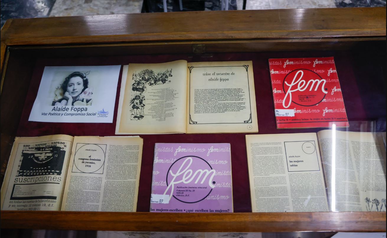 Biblioteca Alaíde Foppa cuenta con más de 8 mil ejemplares de sus principales libros