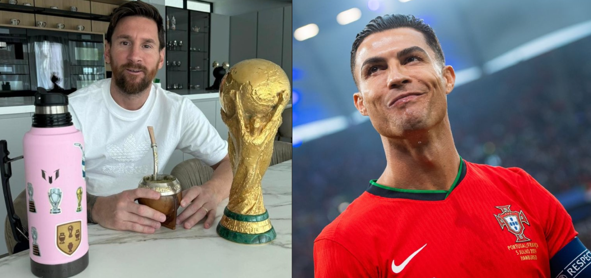 A dos años del Mundial de Qatar 2022, Messi y Cristiano Ronaldo presumen sus más grandes trofeos