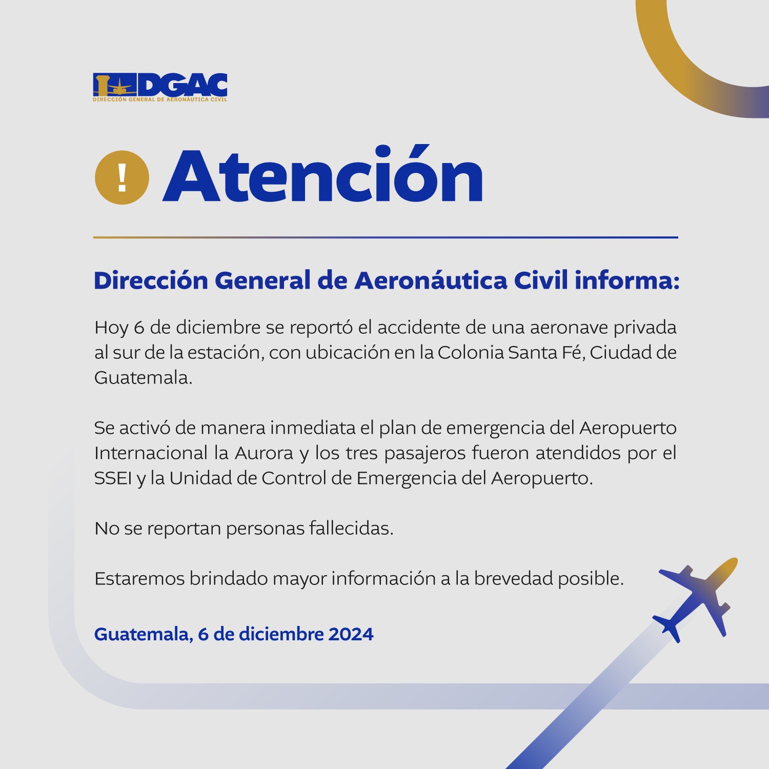Información de la DGAC