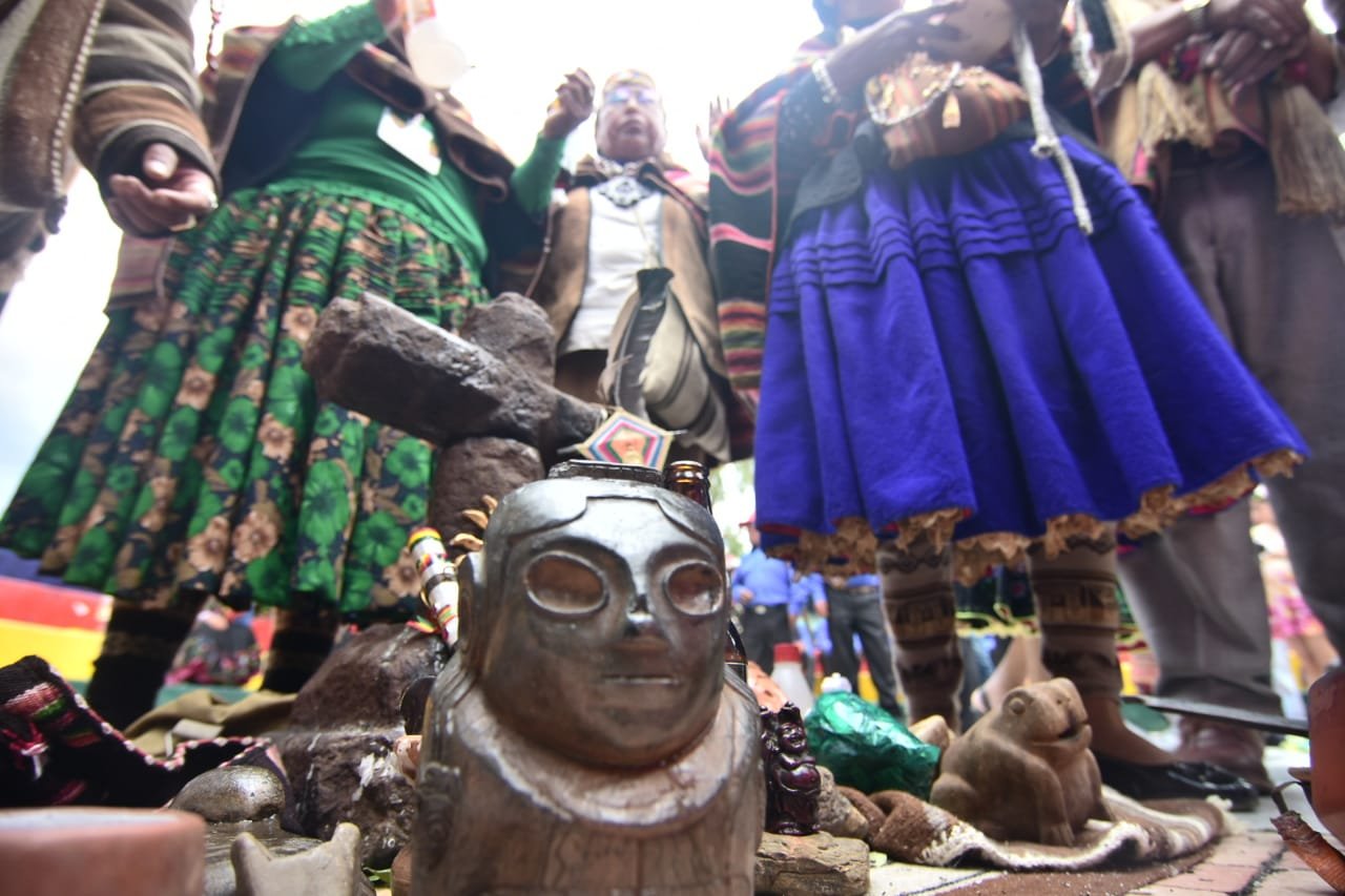 El Illapacha es la festividad con la que dan la bienvenida al solsticio de verano en Bolivia. / Foto: Los Tiempos Bolivia.